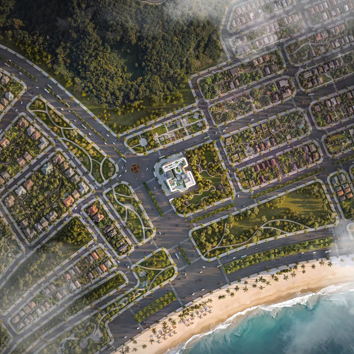 Phối cảnh dự án từ trên cao